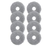 8 Pack Mop Pads for Roborock Q Revo/Qrevo S/Qrevo Pro/Qrevo Master/Qrevo Edge/Qrevo Curv S5X/Qrevo Slim/QV 35S/Saros 10R/Z70 Robot Vacuum Cleaner, Reusable and Washable Replacement Cloth