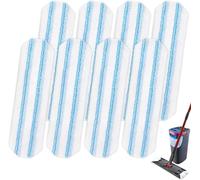 8 Pack Mop Pads Replacements for O-Cedar H2prO & Vileda H2prO Flat Mop, Microfiber Washable & Reusable Mop Refill Heads, Deep Cleaning Compatible with H2PrO Mop System