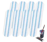 8 Pack Mop Pads Replacements for O-Cedar H2prO & Vileda H2prO Flat Mop, Microfiber Washable & Reusable Mop Refill Heads, Deep Cleaning Compatible with H2PrO Mop System
