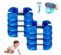 8 Pack Nappy Bin Refills, 4.5m Smell Proof Diaper Bin Pail Disposal Bags | Diaper Pail Refill Bags Hold 320 Diapers,Compatible with Tommee Tippee, Angelcare, Genie, Munchkin, for All Models Bin