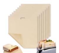 8 Pack Non-Stick Toastie Bags Reusable Toaster Bags for Grilled Cheese, Panini, Pizza & Sandwiches - BPA-Free, Food-Safe & Easy to Clean - Perfect for Toaster, Microwave & Grill
