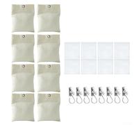 8 Pack of Outdoor Curtain Weights 15oz Sandbag Holders with Clips for Outdoor Fabric Security
