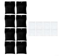 8 Pack Outdoor Curtain Weights Set, Canvas Sandbag Weighted Bags With Metal Clips, Fit for Outdoor, Curtains, Tablecloths, Flags, Weather Resistant, 15 Ounces(8pcs)