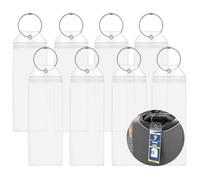 8 Pack P&O Cruise Luggage Tag Holders, Waterproof Clear Luggage Tags with Steel Loops, Cruise Luggage Tags Travel Vacation Accessories, Cruise Ship Essentials 2026 and 2027