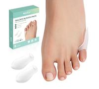 8 Pack Pinky Bunion Protector - Welnove Soft Gel Bunion Pads Pain Relief and Corn, Callus, Blisters Protect, Overlapping Toe (Regular Pads, Clear)