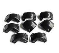 8 Pack Plastic Front Rear Black Plastic Guitar AMP Amplifier Cabinet Corner Accessory For Marshall