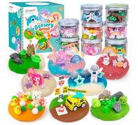 8-Pack Play Dough Jars, Sensory Play Kit for Kids, Non-Toxic, Educational Creative Playdough, Perfect Party Favors, Goodie Bags, Birthday Gifts for Boys Girls, Ideal for Home Preschool Classroom