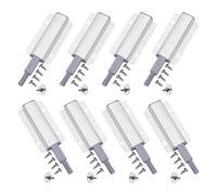 8 Pack Portable Sturdy Push to Open Cabinet Hardwares Accessory for Hide Door and Drawers in Elegant Color Double Spring Latches
