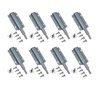 8 Pack Portable Sturdy Push to Open Cabinet Hardwares Accessory for Hide Door and Drawers in Elegant Color Double Spring Latches