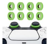8 Pack Precision Rings Aim Assist for PS5, for PS4, Compatible with Xbox Controllers Accessories- Enhance Accuracy & Control with Soft Silicone Rings - Compatible with Fortnite & FPS Games，Green