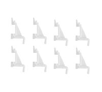 8 Pack Refrigerator Clamp Hooks Freezer Clips Plastic Shelf Support Bracket for Kitchen Cooler Fridge Shelves Organization
