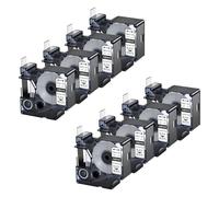 8-Pack Replacement for 1805443 Black on White 24mm Compatible with Dymo | 1.5 m Heat Shrink Tube with 3:1 Shrink Ratio Compatible with Industrial Dymo Rhino 6000, Rhino 6500 Printer