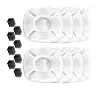 8 Pack Replacement for Pet Fountain Unique Round Double Filtration Double Filtration Replacement Cats Water Fountain Filter