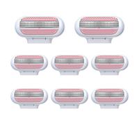 8 Pack Replacement Razor Blades for Gillette Venus ComfortGlide, 3 Layer Blade & Pivoting Head Design, Extra Smooth Women's Razor