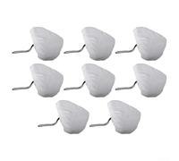 8 Pack Reusable Cleaning Pads for Steam Cleaner 27cm | 8 pack for value set, reusable microfiber, fits triangular mops, 27x21cm size, deep cleaning power