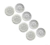 8-Pack Reusable Microfiber Mop Pads for Steam Mops, Washable Cleaning Cloths for Hardwood, Laminate, Tile and Marble Floors, 19x19cm