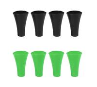 8 Pack Rubber Cap Silicone Tips Replacement Parts Piece,Silicone Cap Sets,Mobile Phone Holder Rubber Tips Fits for Ram X-Grip Mounts,Non-Slip Phone Holder Accessories (4 Black + 4 Green)