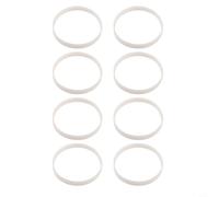 8 Pack Rubber Sealing Gaskets 10cm O-For Ring Replacement Set for Blender Mixer Jar Food Processor Lid Juicer Base Kitchen Appliance Seal White