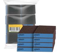 8 Pack Sanding Blocks Set Sponges Sandpaper with 4 Grits (60,120,220,400) Coarse/Medium/Fine/Superfine, Wet and Dry Dual Purpose Washable and Reusable for Wood, Walls, Metal, Paint