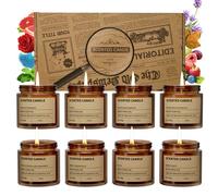 8 Pack Scented Candles Gift Set,Candle Gift for Women, Candle for Home Scented，Perfect Candles Gifts Set for Women, Mum Gifts, Candles Gifts for Mother, Birthdays, Weddings, Christmas, Yoga, Bath