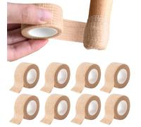 (8 Pack) Self-Adhesive Bandage Wrap- Breathable Elastic Cohesive Sports Tape for ， Sprained Wrists & Ankles, (2.5CM x 2M) - Ideal for Athletic Injuries，plaster tape，elastoplast tape，finger tape