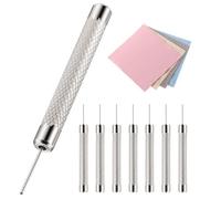 8 Pack SIM Card Ejector SIM Card Removal Tool Tray Ejector Pin Needle with 4 Cleaning Cloth Compatible with iPhone Models, iPads, iPods, Samsung Galaxy Note/S/Edge/J Series, HTC Phone Models