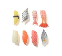 8 Pack Simulation Sushi Magnets for Refrigerator Home Office Decoration Refrigerator Magnets Whiteboard Magnets (Red)
