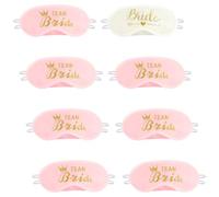 8-Pack Sleep Eye Masks for Bridesmaids: Team Bride Party Accessories for Weddings & Engagement Parties
