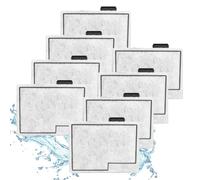 8 Pack Small Filter Cartridges Compatible with Aqueon QuietFlow E10&MiniBow | Fits 1/2.5/5 Gallon MiniBow, Internal Power Filter Size 10, Dual-Sided Carbon Cartridge, Rinse Before Use