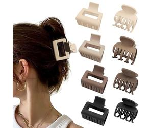 8 Pack Small hair clips women, stylish and durable claw clips designed for fine and thin hair, perfect accessories for everyday use and special occasions