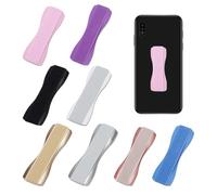 8 Pack Smartphone Finger Holders, Self-Adhesive Phone Grip, Mobile Phone Backhand Strap, Phone Finger Stand, Phone Accessories for One-Handed Use (8 Colors)