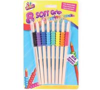 8-Pack Soft Grip Colouring Pencils Chunky Ergonomic Comfort Grip for Kids & Special Needs Vibrant Anti-Snap Core Ideal for Early Learners, Arthritis & School Art Projects Assorted Colours.