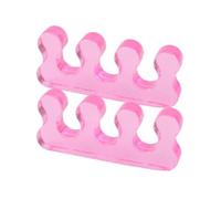 8 Pack Soft Silicone Toe Separators, Reusable Washable Gel Toe Spacers, Bunion Corrector Orthopedic Toe Alignment Tool, Pedicure Nail Polish Spacers for Home Spa Foot Care，Pink