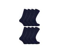 8 Pack Soft Thermal Sleep Bed Socks Sock Snob Navy 6-11