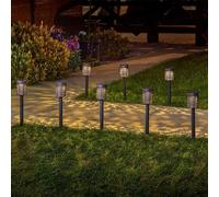 Smart Solar Set of 8 Biba Stake Light Carry Pack