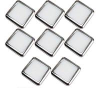 Square LED Plinth Light Kit 8 WARM WHITE Spotlights Kitchen Bathroom Floor Panel