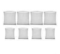8-Pack Stainless Steel Plant Root Protection Net Bags, 2 Sizes 23x25cm & 35x35cm, Rust-Proof Mesh Guards Against Soil Rats and Pests for Indoor Pots