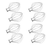 8 Pack Stainless Steel Wire Whip Mixer Replacement Part，Compatible for Kitchenaid K45WW Flour Cake Balloon Whisk Egg Cream Stirrer