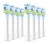 8 Pack Superior Clean Replacement Brush Heads Compatible with Philips Sonicare Electric Toothbrush, White. by DailyWhite