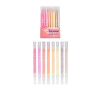 8 Pack Sustainable Gel Pencils Featuring Soft Hues Blendable Design Ergonomic Grip Suitable for Artists Students Eye Security Pencils