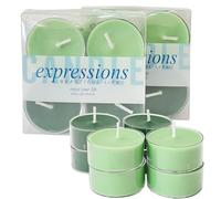 8 Pack Tealight Soy Candles, Green Aromatherapy Candles for Decor Holidays, Room Ambiance, Aromatherapy Relaxing, Christmas Gift, Wedding Favors, Mother's Day (Haiyu Cypress-Green)