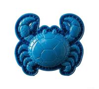 8-Pack Theme Hand For Pie Press Molds For Mini Pies | Reusable Plastic Baking Tools With 8 Sea Animal Shapes For Cookies Pastries, Blue, 8X8cm(crab)