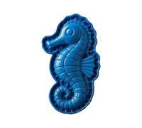 8-Pack Theme Hand For Pie Press Molds For Mini Pies | Reusable Plastic Baking Tools With 8 Sea Animal Shapes For Cookies Pastries, Blue, 8X8cm(horse)