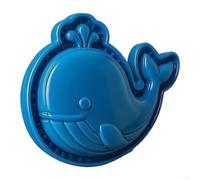 8-Pack Theme Hand For Pie Press Molds For Mini Pies | Reusable Plastic Baking Tools With 8 Sea Animal Shapes For Cookies Pastries, Blue, 8X8cm(Whale)