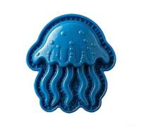 8-Pack Theme Hand For Pie Press Molds For Mini Pies | Reusable Plastic Baking Tools With 8 Sea Animal Shapes For Cookies Pastries, Blue, 8X8cm(water)
