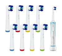 8 Pack Toothbrush Heads Compatible with Oral B Electric Toothbrushes Replacement, Extra Soft High Density Toothbrush Heads Refill for Gentle Gum Cleaning and Healthy Gums