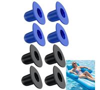 8 Pack TPR Swimming Pool Wall Plugs, Compatible with Intex, Bestway & Coleman Above Ground Pools, Filter Pump Strainer Hole Stopper for 1.14" (2.9cm) Hoses & Drain Pipes (No Plunger Valve)