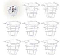 (8 Pack) TunaMax White Fire Sprinkler Head Cage Guard for Both 1/2" & 3/4" Sprinkler Head for Protecting Flush Mount & Side Wall & Semi - Recessed Sprinkler Head Cover