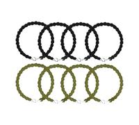 8 Pack Twisters Army Ties, Military Blousing Straps, Elastic Boot Trouser Garters with Reinforced Metal Hooks, Ankle Boot Straps for Hiking Army Outdoor Use