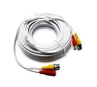 8 Pack UL Listed 25 ft Feet Professional Grade RG59 siamese combo cable for TVI, CVI, AHD and HD-SDI camera system with BNC connectors and 2.1mm power jack for plug and play connections